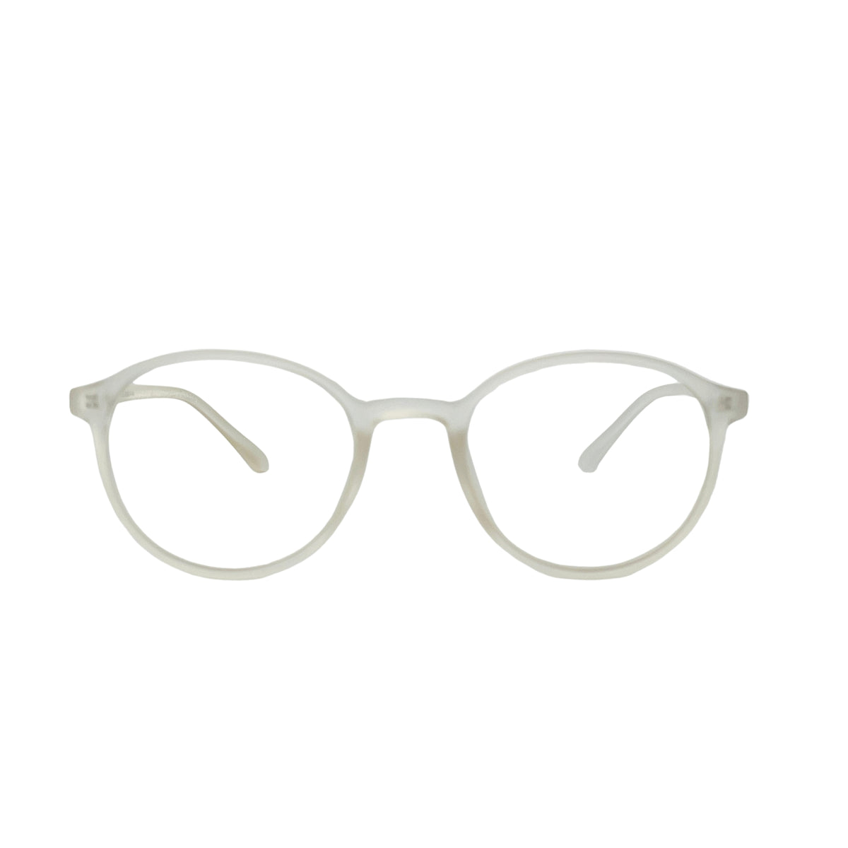 Verlin 3222 Rounded Eyeglass Frame – Crystal White, supplied product view 1