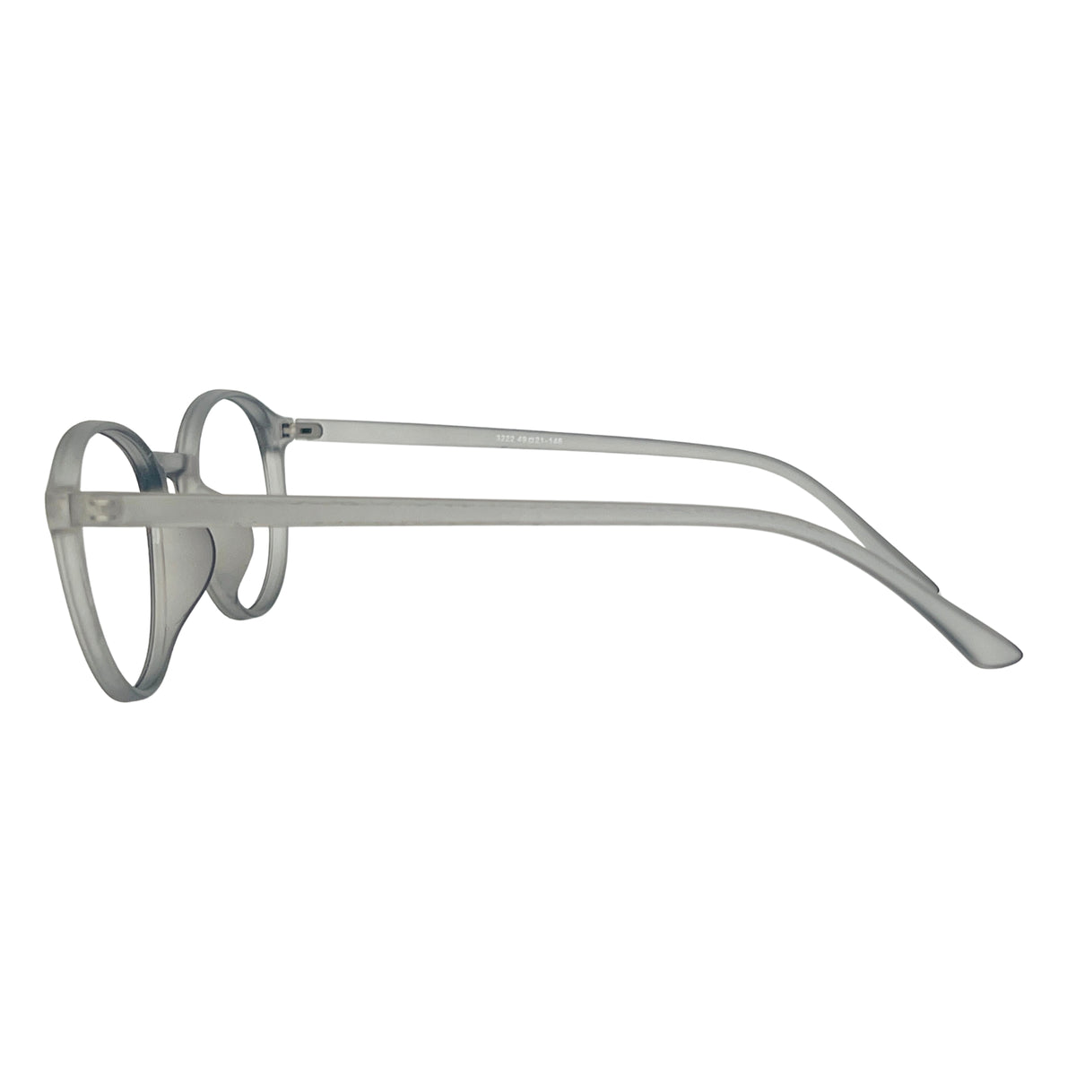 Verlin 3222 Rounded Eyeglass Frame – Dark Gray, supplied product view 4
