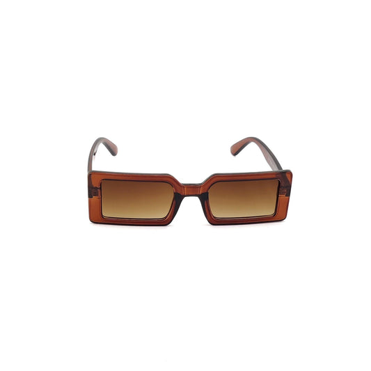 56331CW Rectangular Sunglasses Coffee Brown