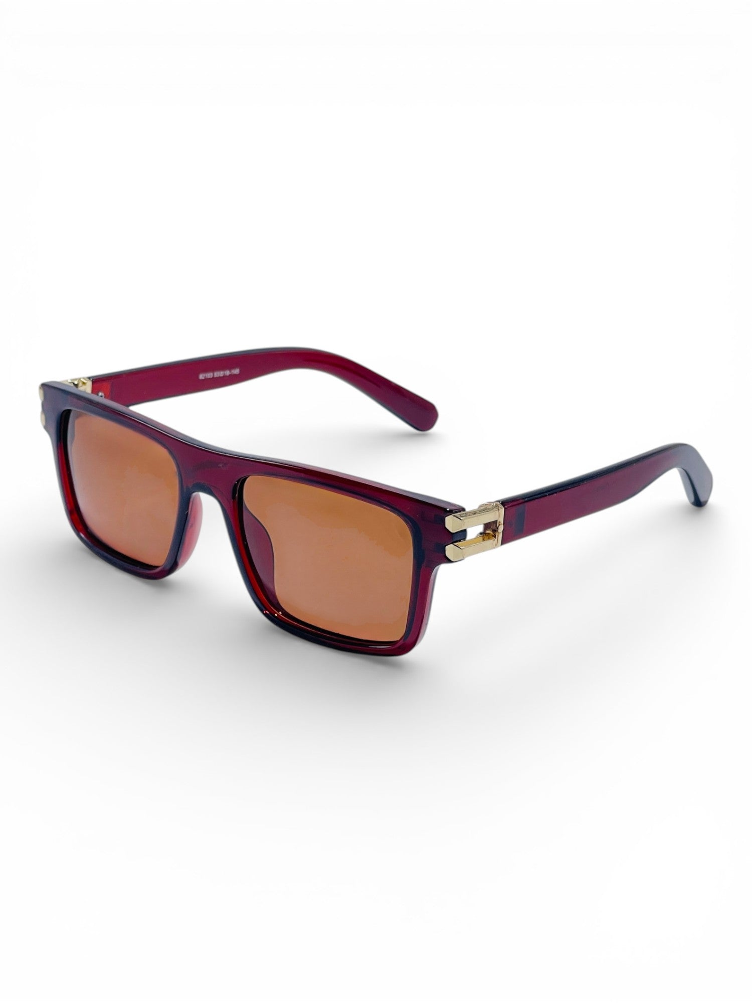 Verlin Wayfarer Sunglasses 82103 Red - Side View