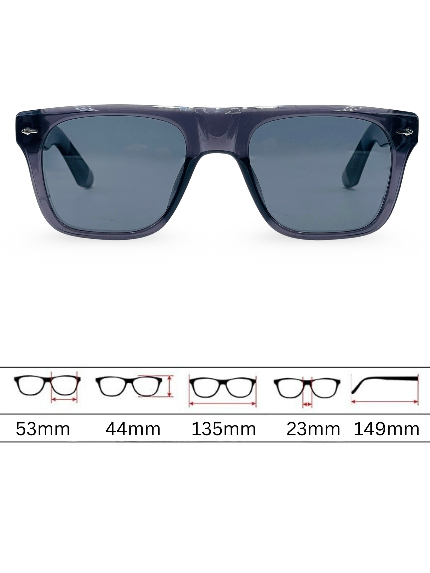 Sunglasses 8805 - Grey