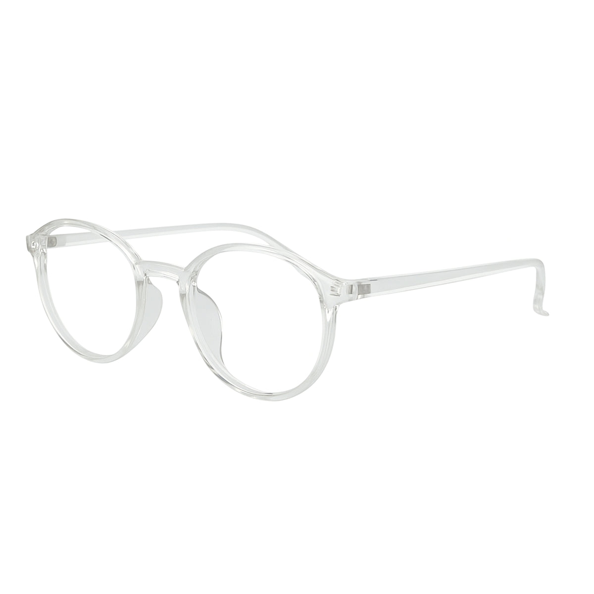Verlin 3222 Rounded Eyeglass Frame – TP White, supplied product view 2