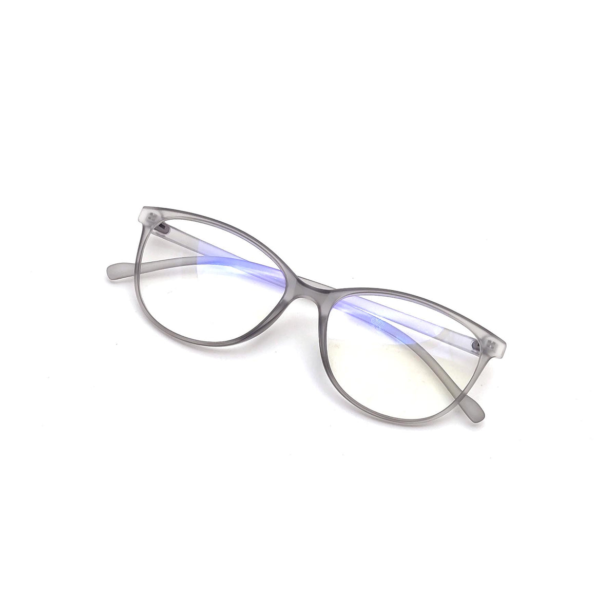 Verlin 3216 Cat-Eye Eyeglass Frame – Gray, supplied product view 4