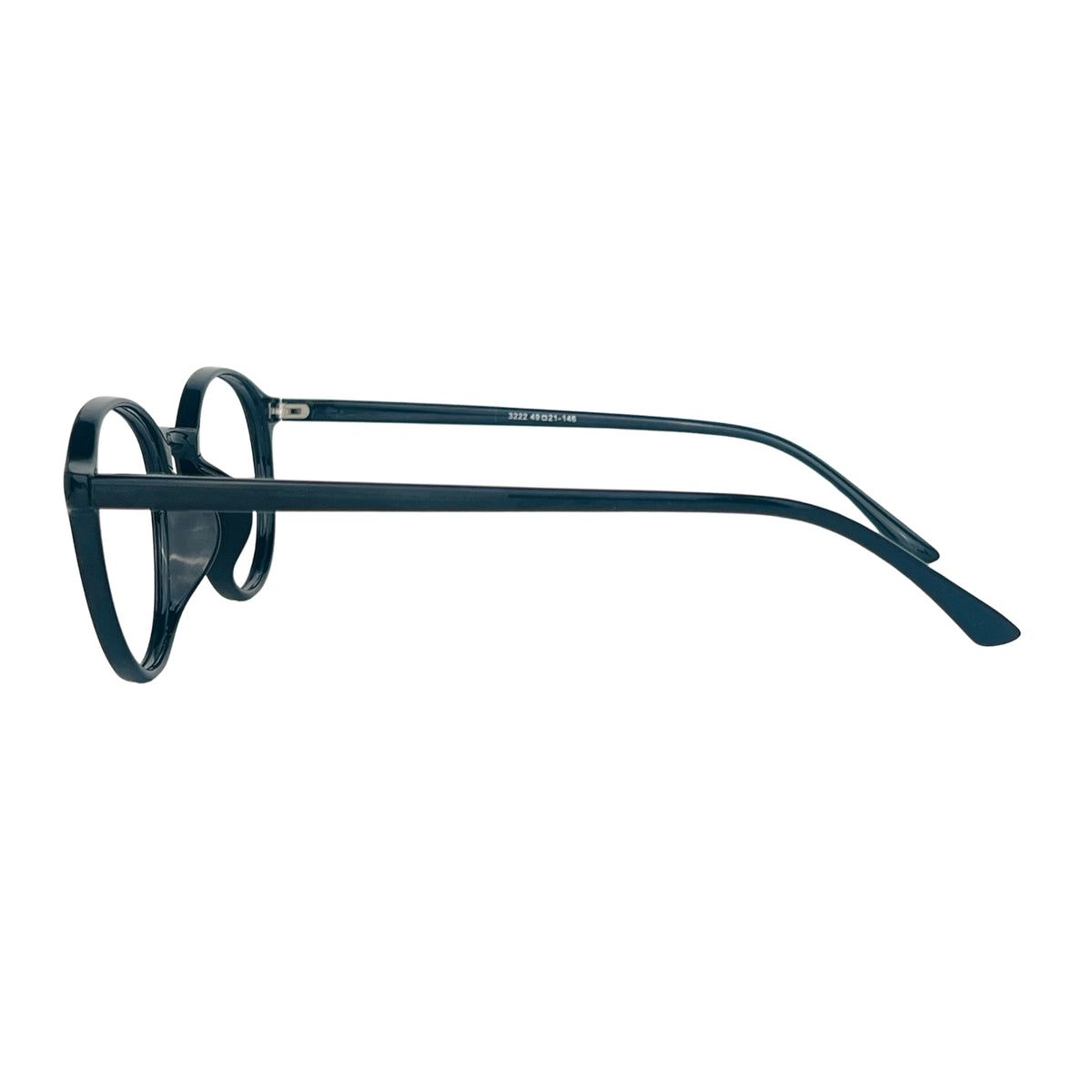 Verlin 3222 Rounded Eyeglass Frame – S Black, supplied product view 4