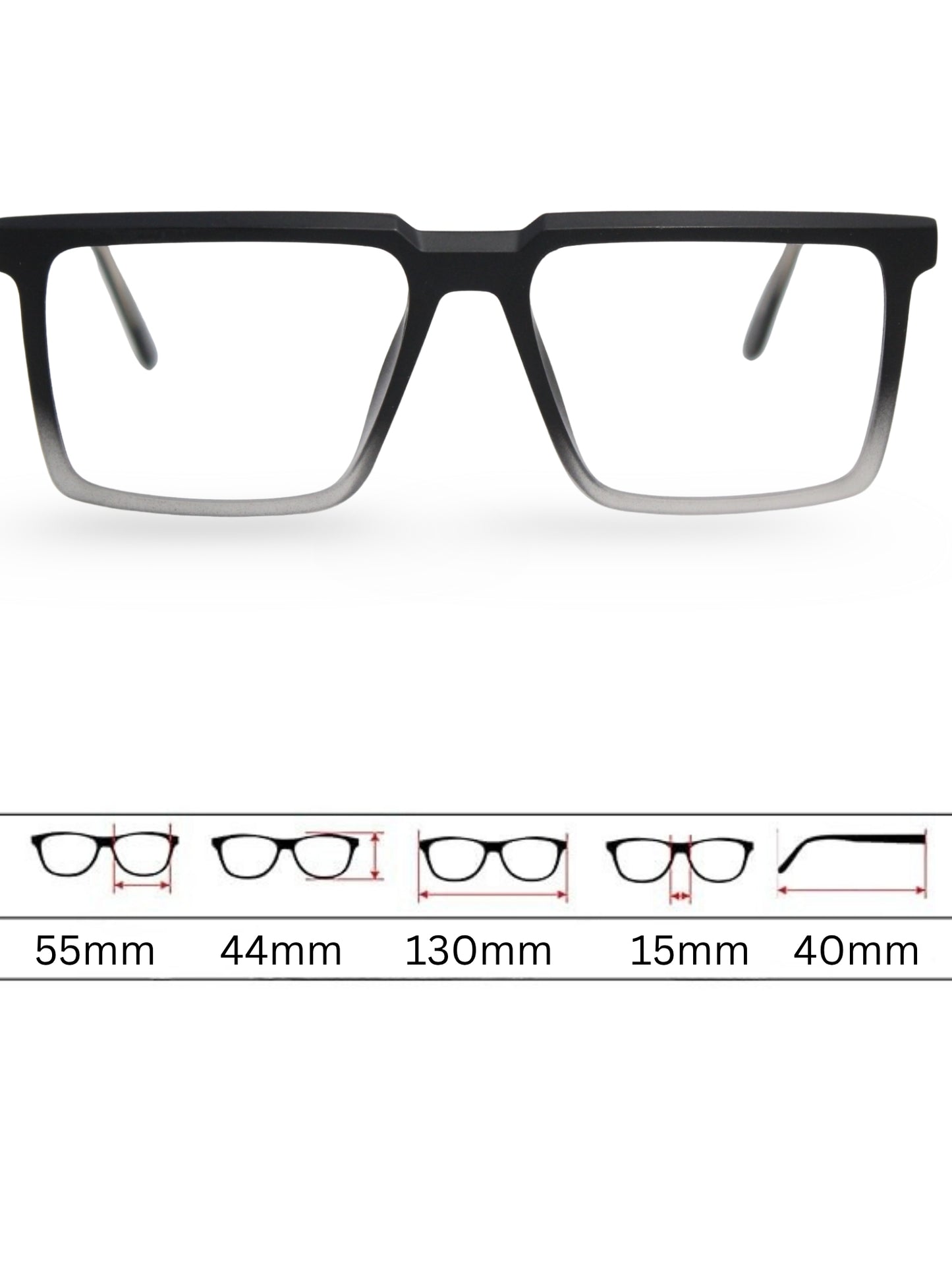 Sunglasses 3051 - Gradient Black