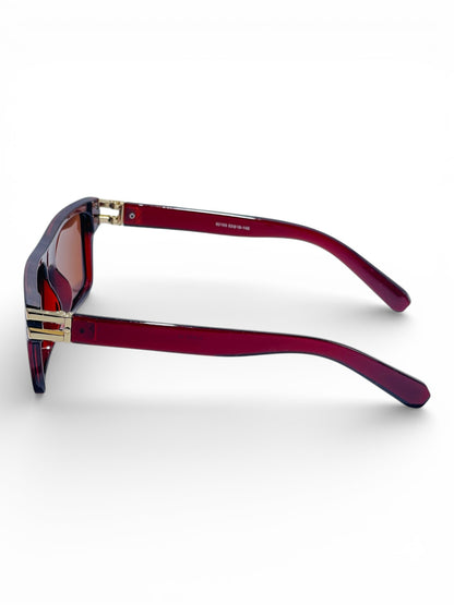 Verlin Wayfarer Sunglasses 82103 Red - Angled View