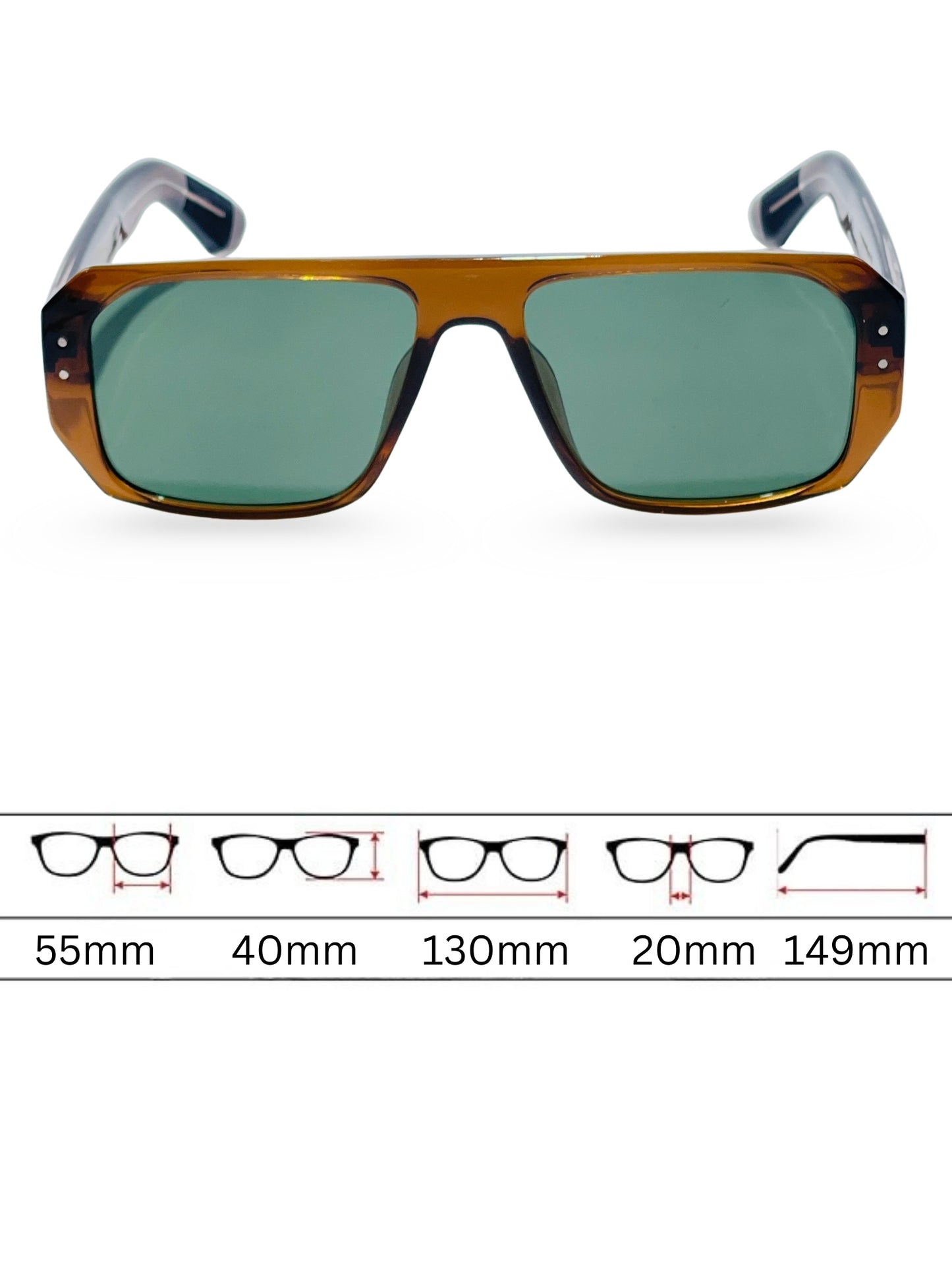 Sunglasses 8804 - Brown