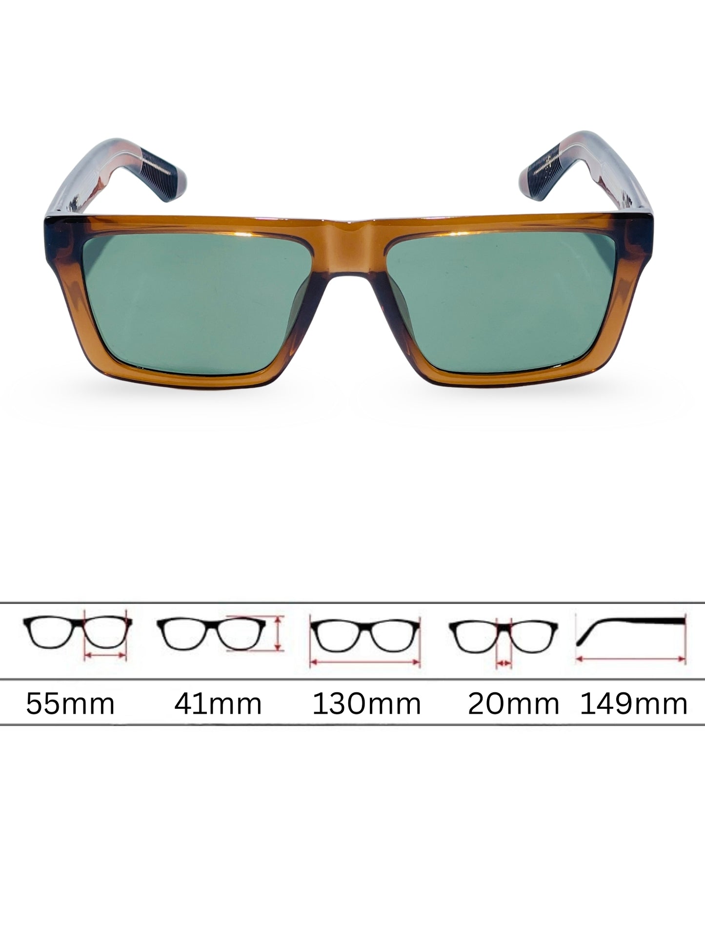Sunglasses 8803 - Brown