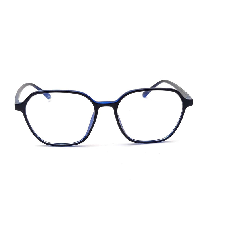 Verlin 3223 Rounded Square Eyeglass Frame – Blue, supplied product view 1