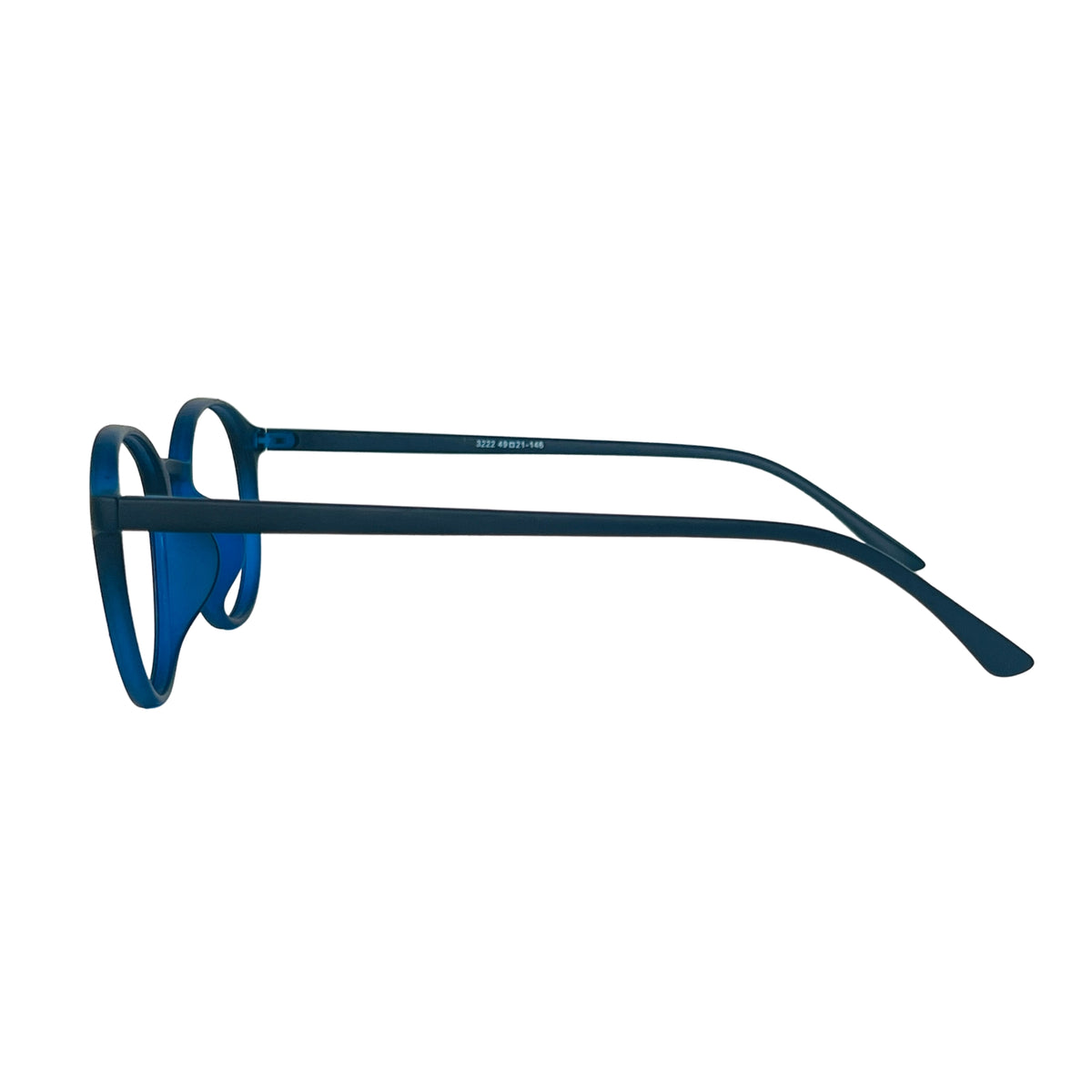 Verlin 3222 Rounded Eyeglass Frame – Blue Black, supplied product view 4