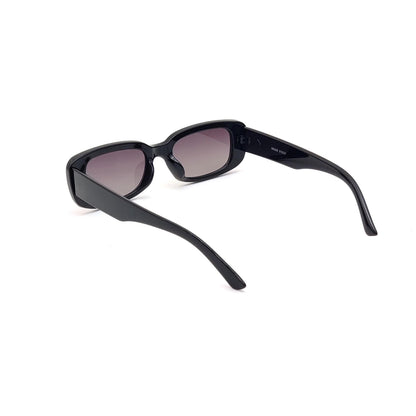 56335 Retro Rectangular Sunglasses Black