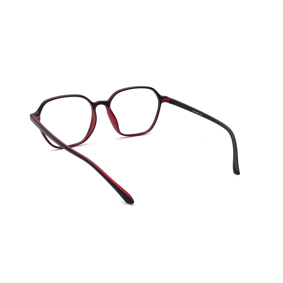 Verlin 3223 Rounded Square Eyeglass Frame – Red, supplied product view 3
