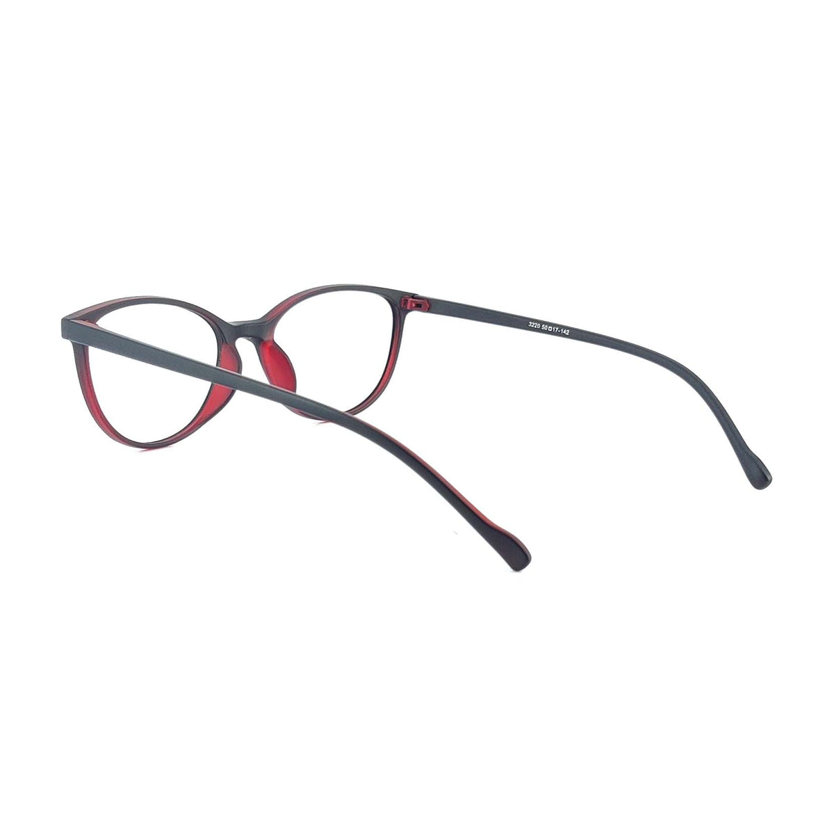 Verlin 3220 Cat-Eye Eyeglass Frame – Red, supplied product view 3