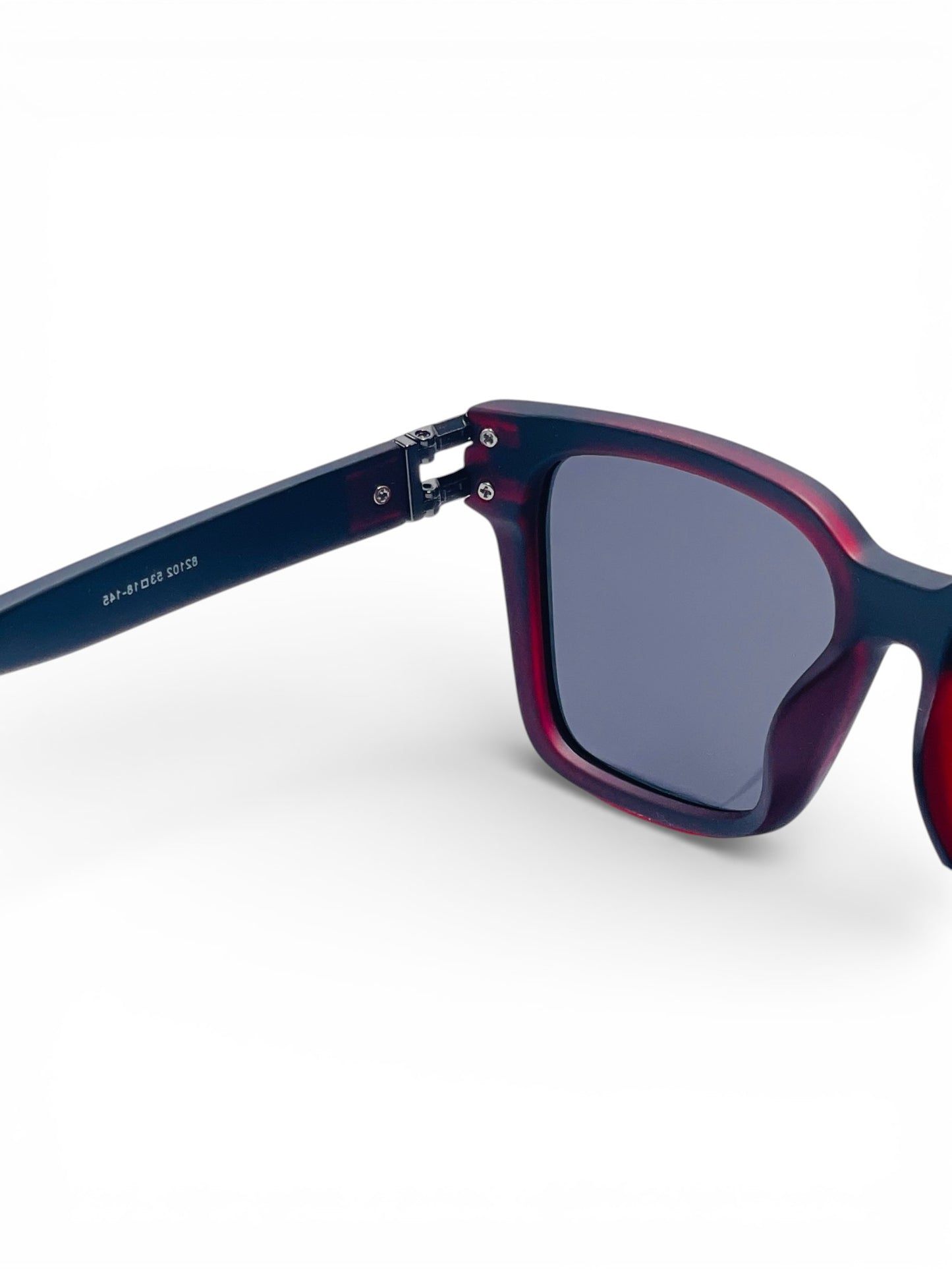 Verlin Wayfarer Sunglasses 82102 Red Black - Top View