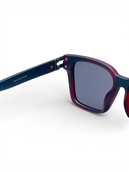 Verlin Wayfarer Sunglasses 82102 Red Black - Top View