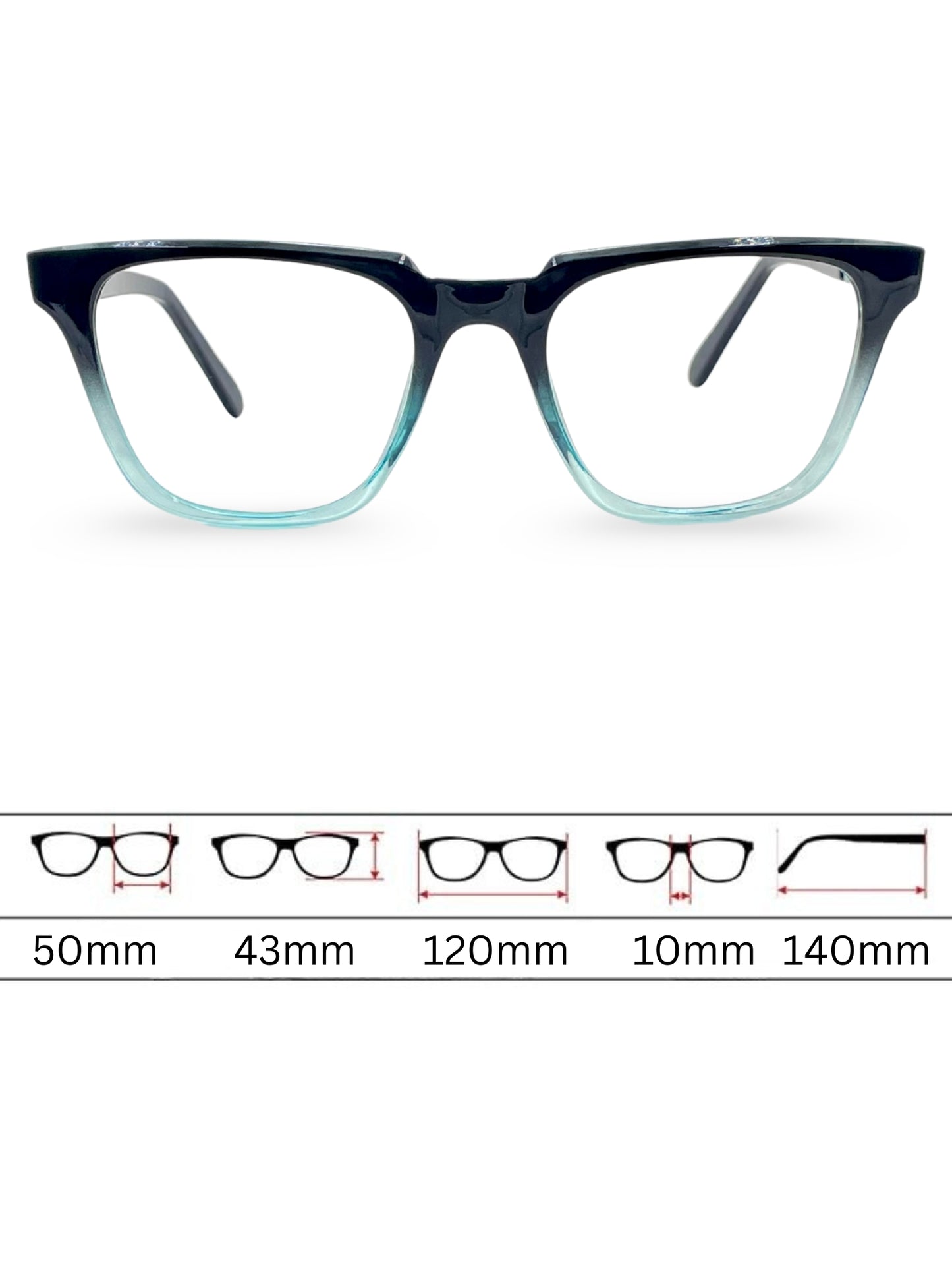 Eyewear 3063 - Gradient Blue