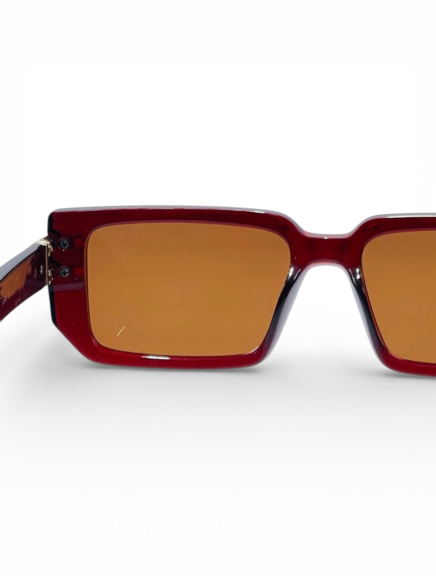 Verlin Rectangle Sunglasses 82108 Red - Top View