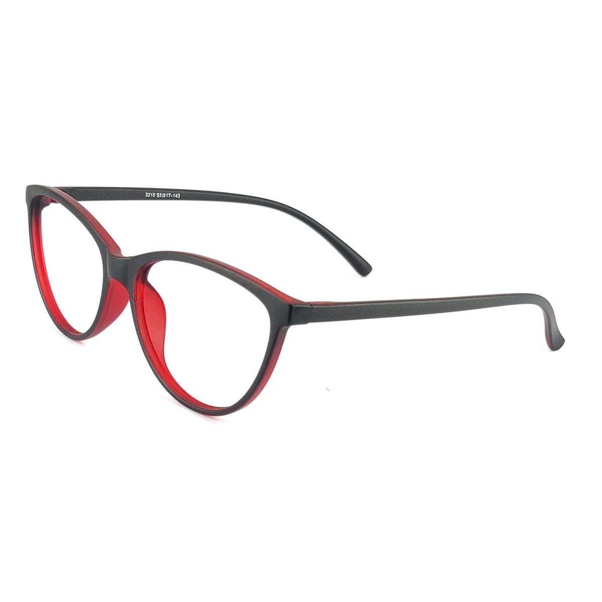 Verlin 3210 Cat-Eye Eyeglass Frame – Red, supplied product view 2