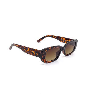 56335 Retro Rectangular Sunglasses Tiger