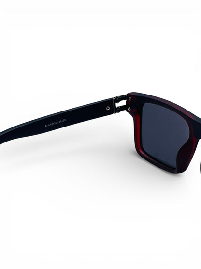 Verlin Wayfarer Sunglasses 82103 Red Black - Top View