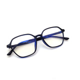 Verlin 3223 Rounded Square Eyeglass Frame – Blue, supplied product view 4