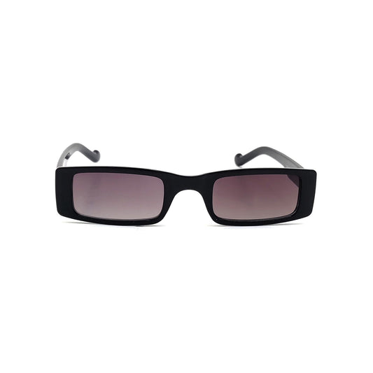 56339 Retro Rectangular Sunglasses Black