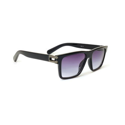 Premium Square Frame Sunglasses - Black Gradient Lens | 81207 (GLOSS BLACK)