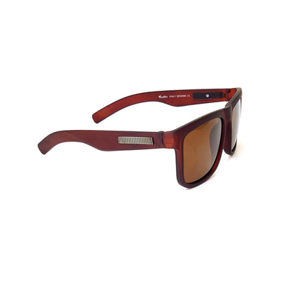 Verlin Square Polarized Sunglasses P59112 Brown - Top View