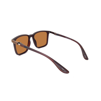 Square Polarized Sunglasses - Brown MB87767