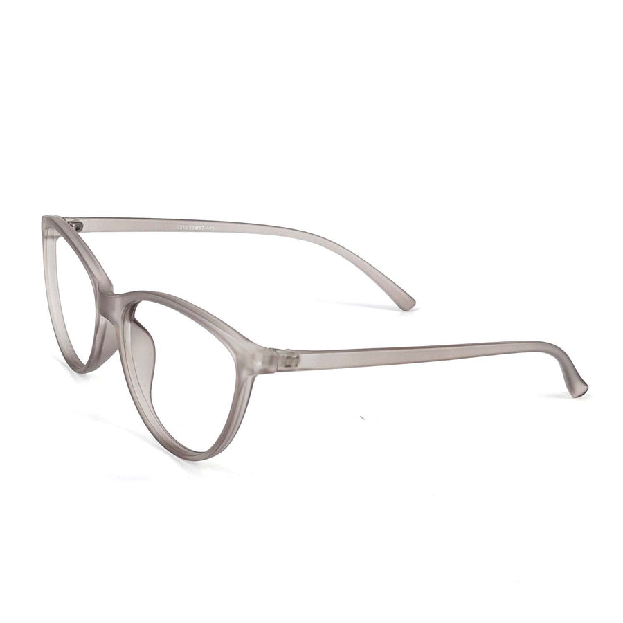 Verlin 3210 Cat-Eye Optical Frame in Gray — three-quarter view
