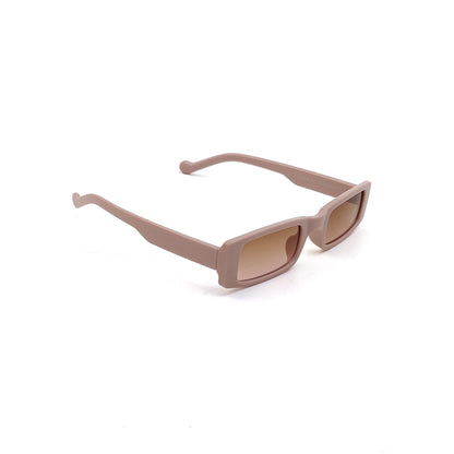 56339 Retro Rectangular Sunglasses Pink