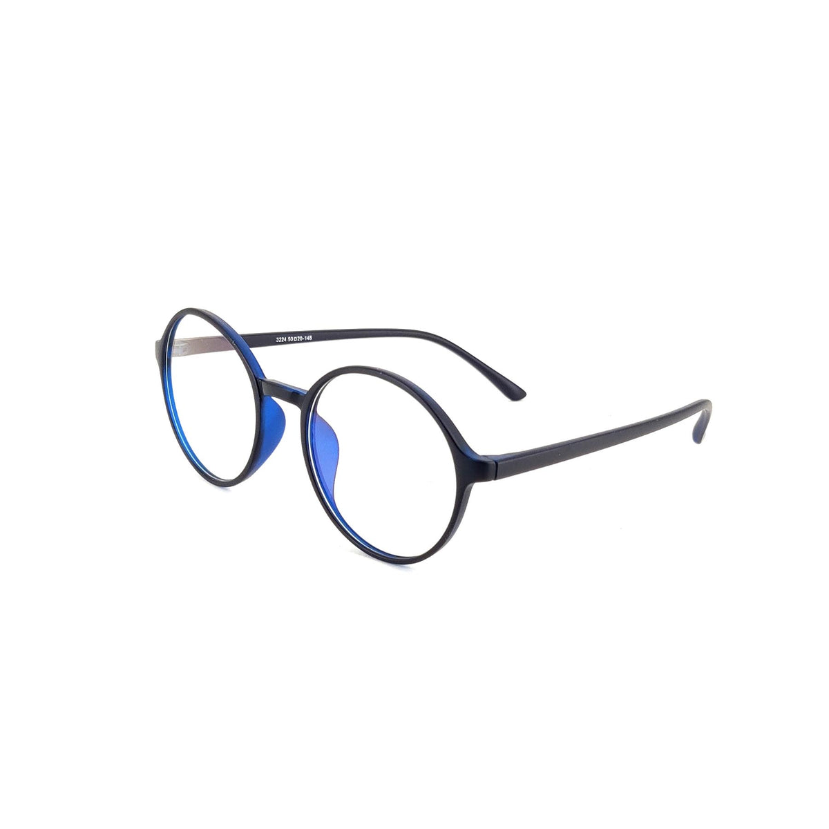 Verlin 3224 Round Eyeglass Frame – Blue, supplied product view 2