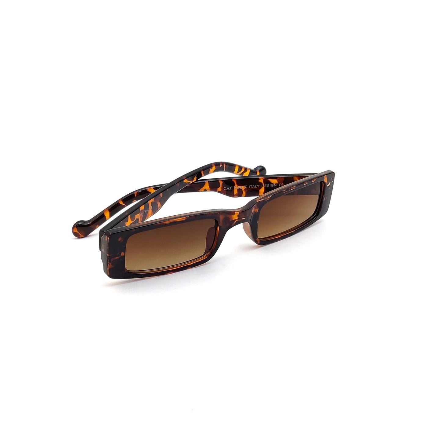 56339 Retro Rectangular Sunglasses Tiger