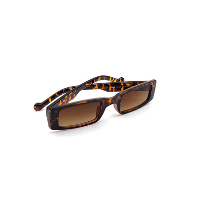 56339 Retro Rectangular Sunglasses Tiger