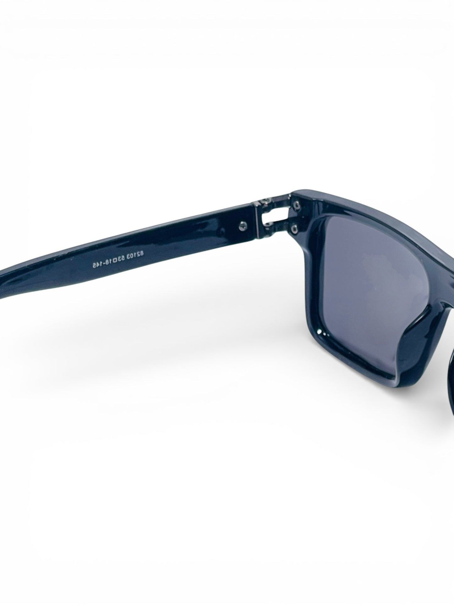 Verlin Wayfarer Sunglasses 82103 Black - Top View