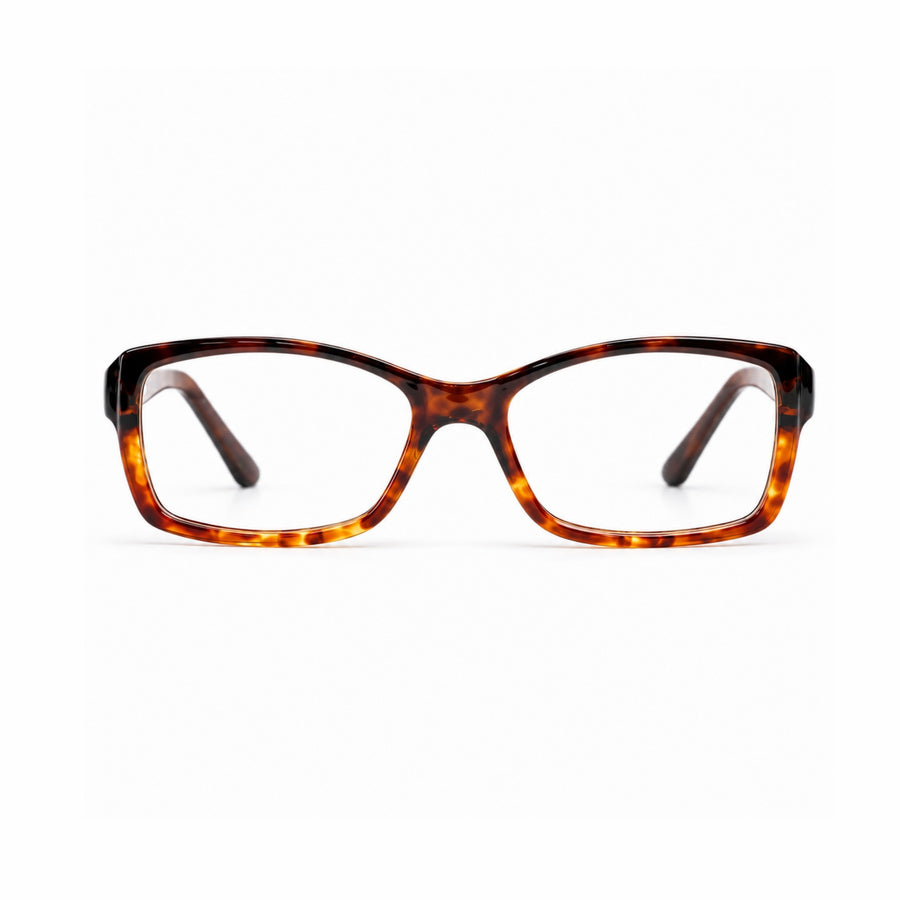 DOZY 35001 Women's Rectangle Optical Frame in Tortoise — front view