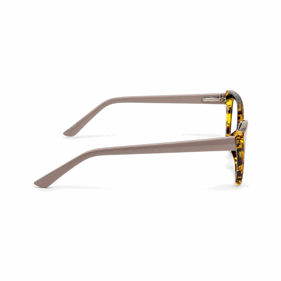 DOZY 35503 Women's Cat-Eye Optical Frame in Tortoise — side view