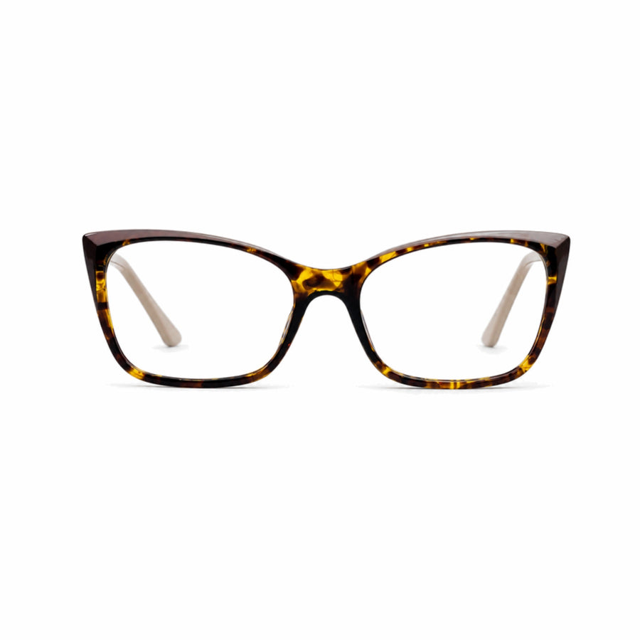 DOZY 35505 Women's Cat-Eye Optical Frame in Tortoise — front view