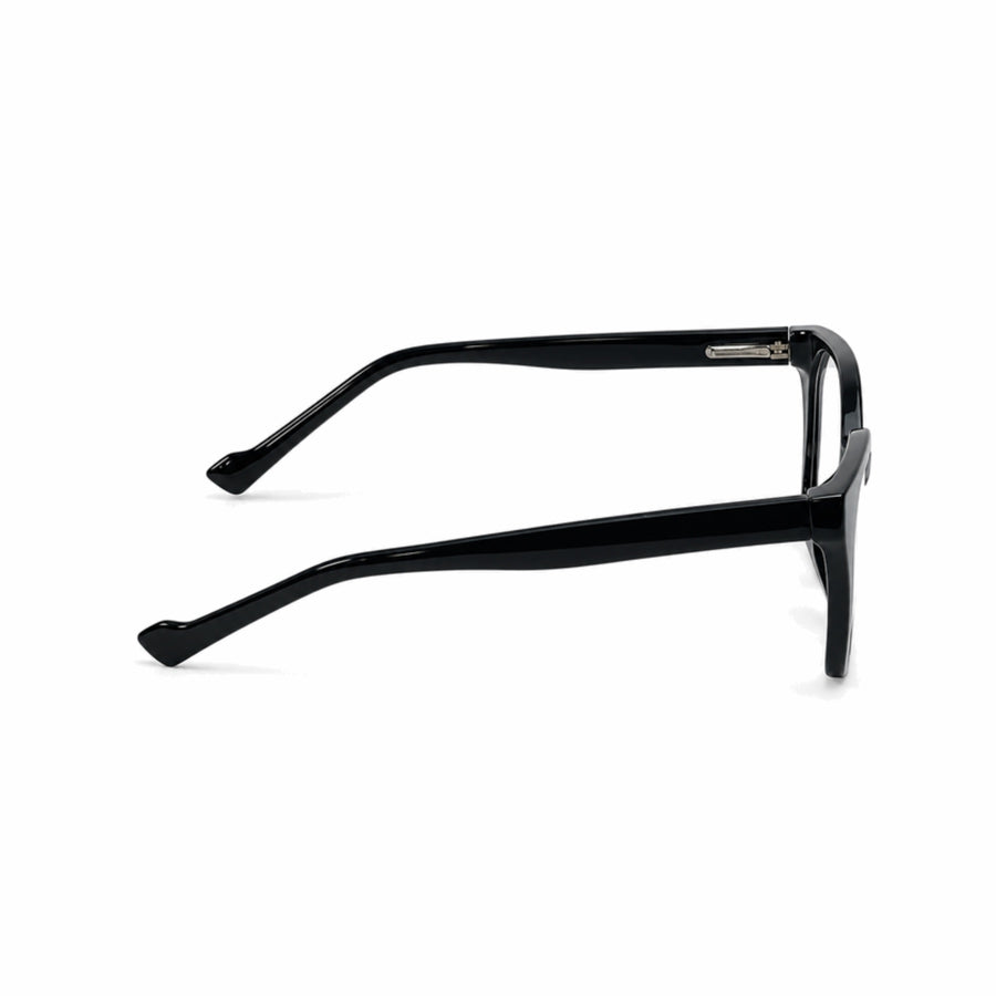 DOZY 35506 Women's Geometric Optical Frame in Black — side view
