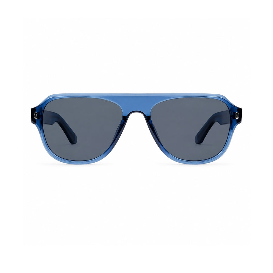 8801 Polarized Sunglasses in Blue / grey — front view