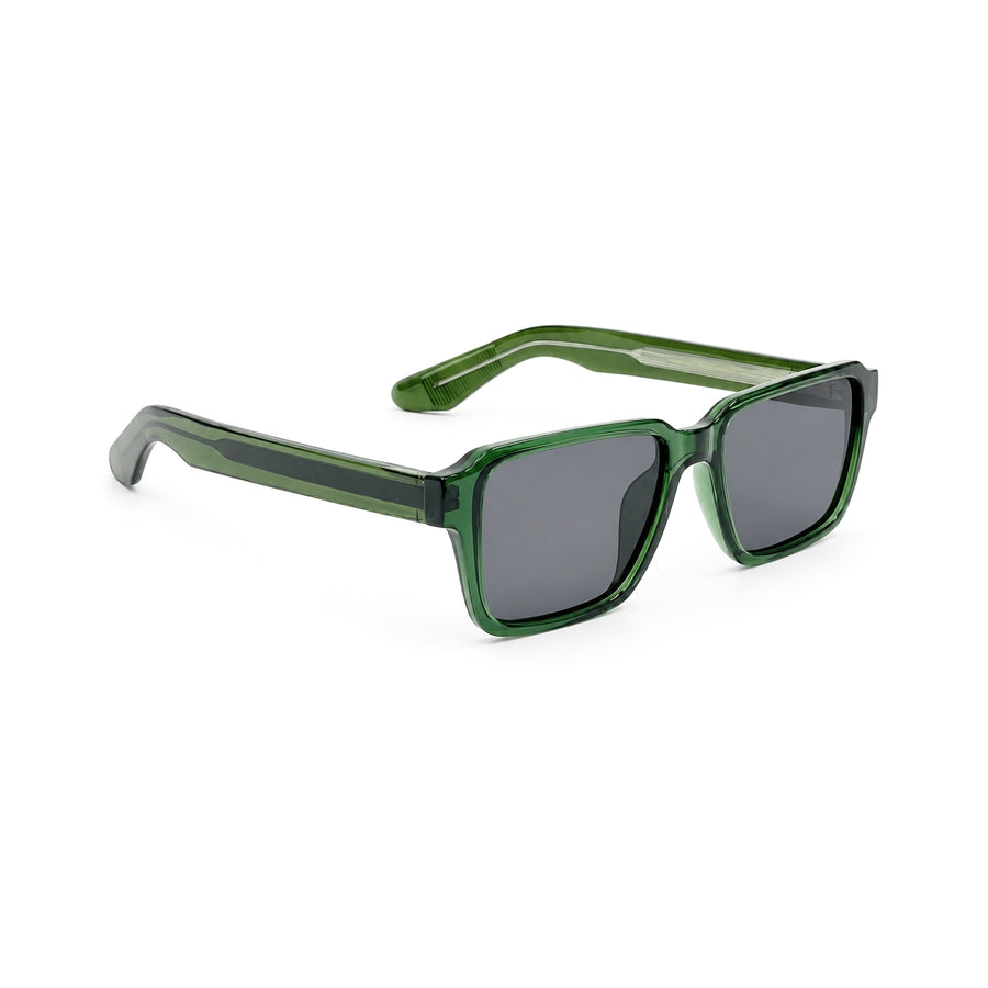 8802 Polarized Sunglasses in Green / grey — three-quarter view (opposite side)