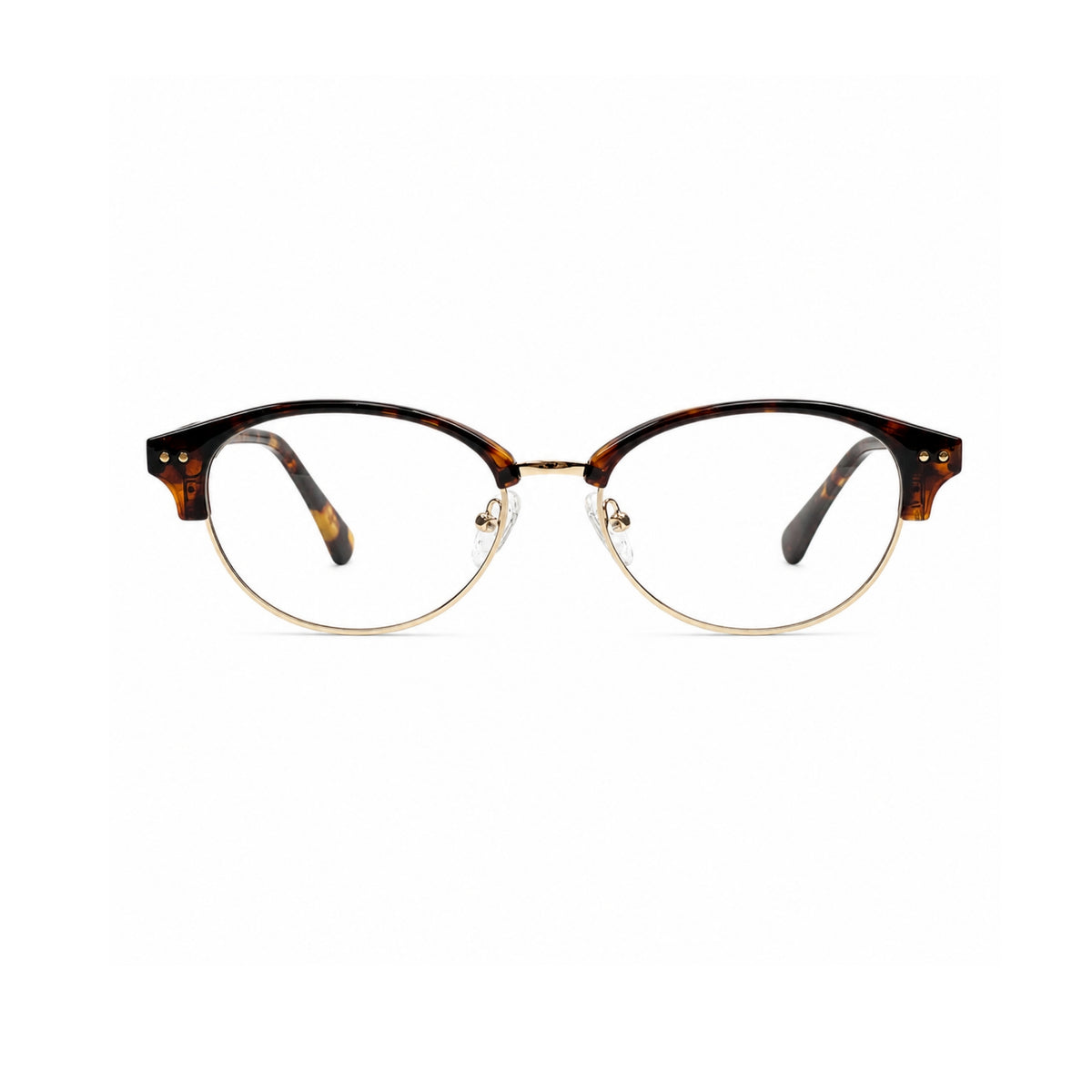 k9184 Tortoiseshell-gold / clear appearance — front view