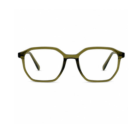 k9189 Rounded Square Eyeglass Frame Olive