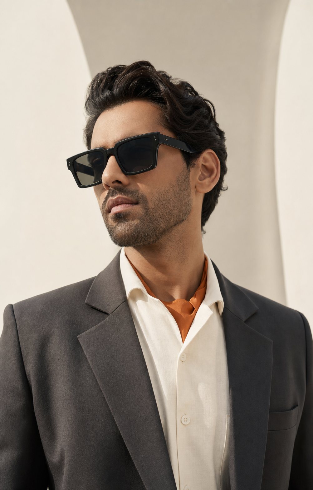 Man wearing Eyewear Essentials frames