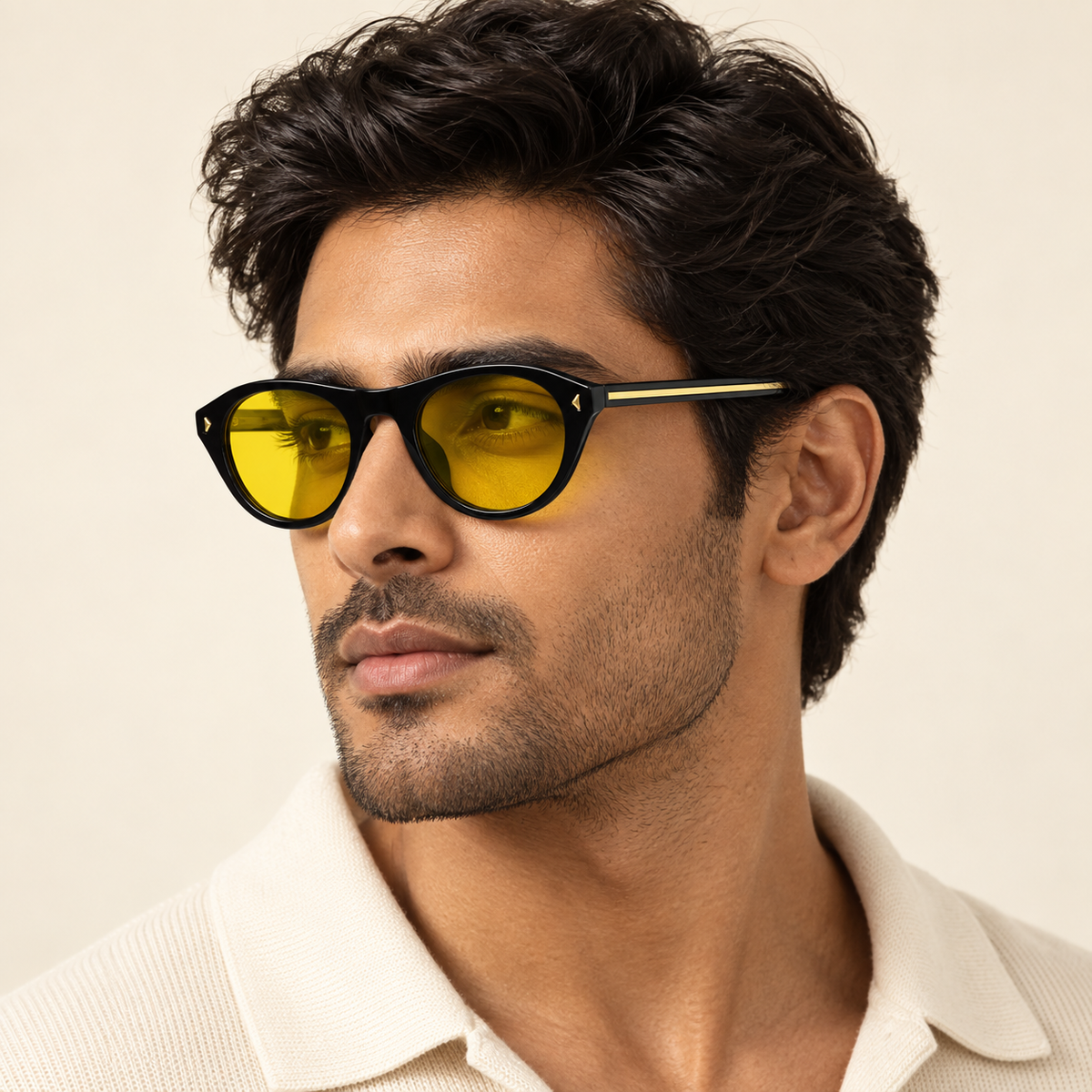 LH306 Black / Yellow — AI model image