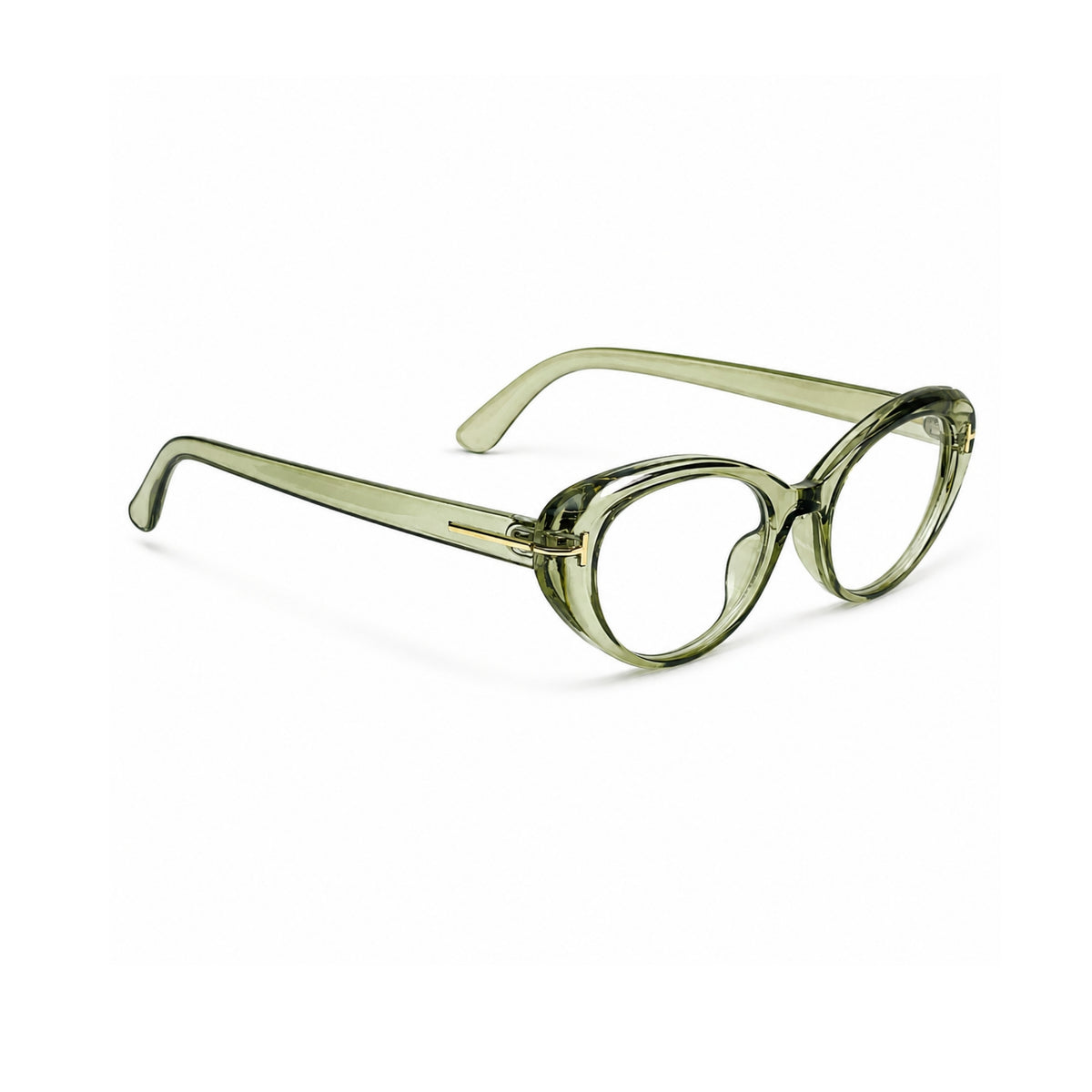 LH330-A Translucent Olive Green — three-quarter 2 view