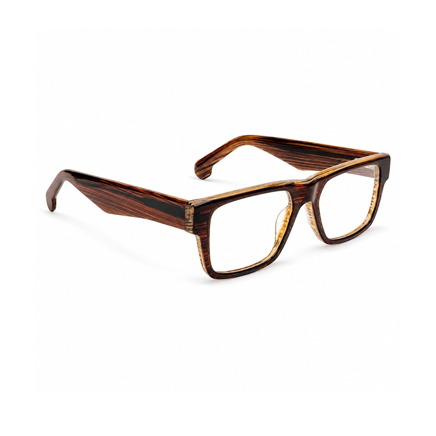 QIRALI 22115 Teak Brown handmade acetate eyeglasses – view 3