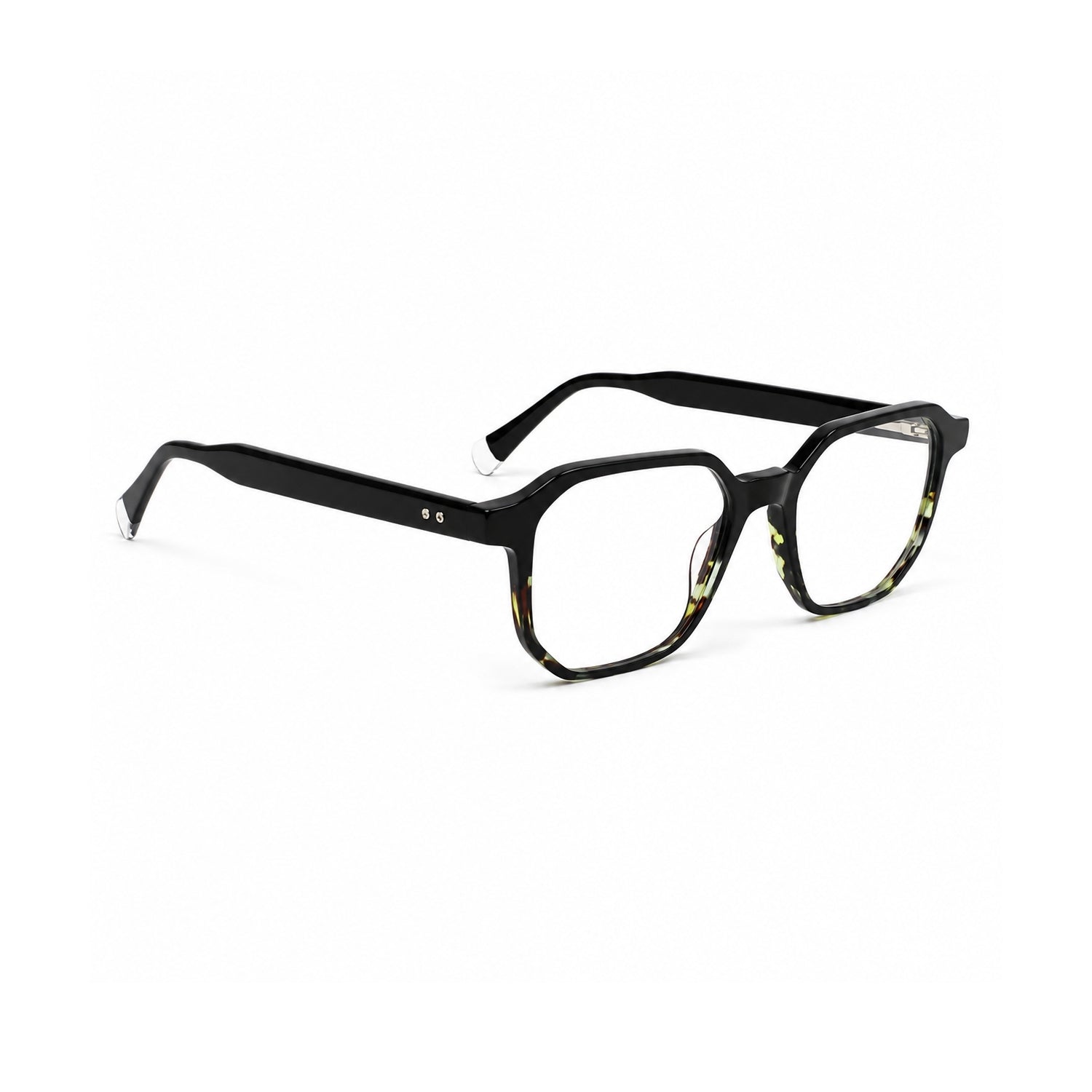 QIRALI 2911 Olive Tortoise handmade acetate eyeglasses – view 3
