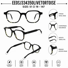 QIRALI 2911 Olive Tortoise handmade acetate eyeglasses – view 5