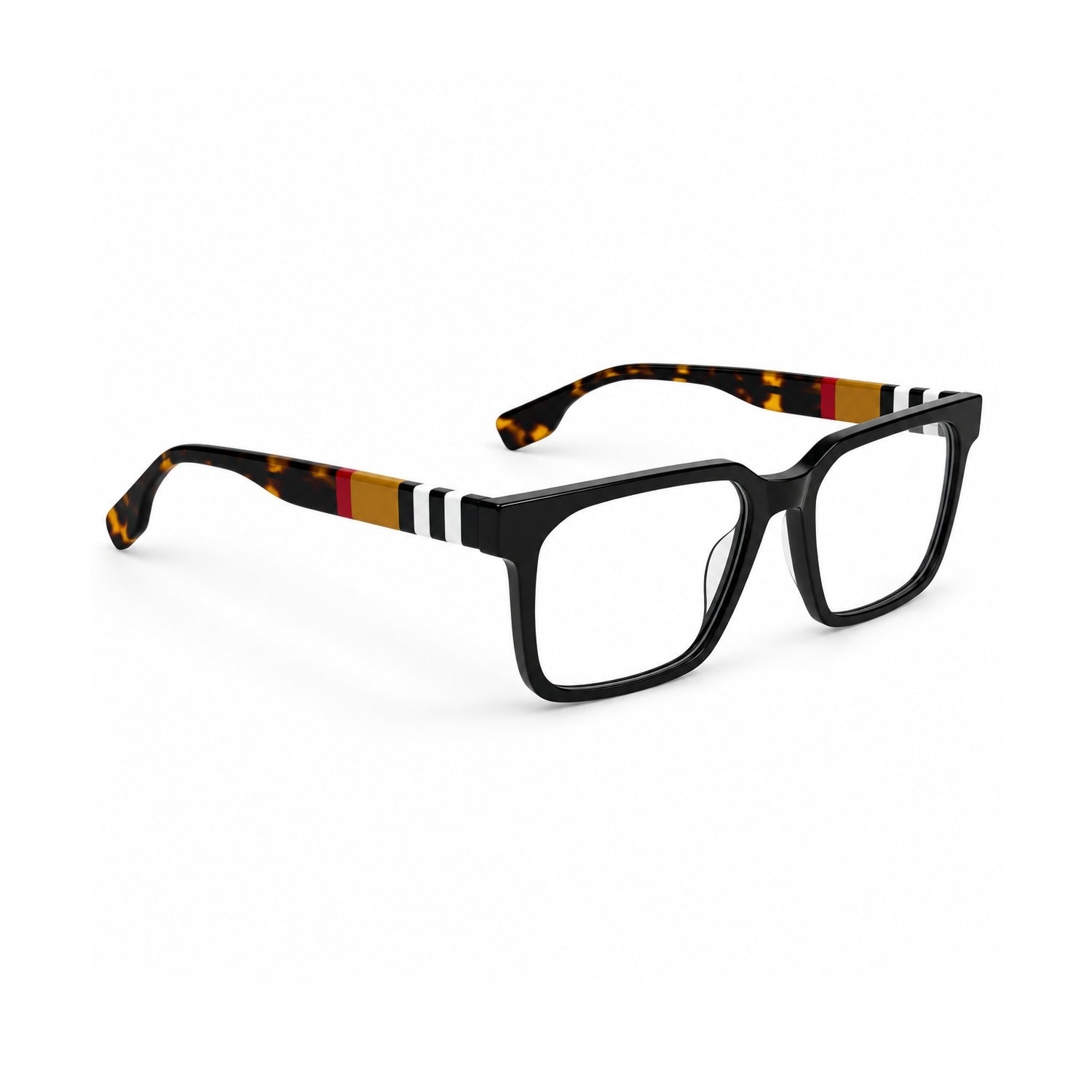 QIRALI 2935 Black Multicolour handmade acetate eyeglasses – view 3